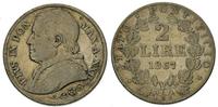 2 liry 1867, porysowana