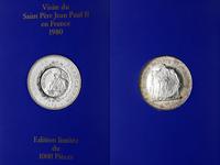 Francja, moneta przebita z 50-frankówki, 1980