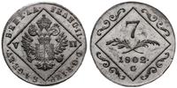 Austria, 7 krajcarów, 1802 G