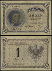 1 złoty 28.02.1919, seria 41 B, numeracja 080935