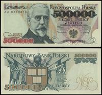 500.000 złotych 16.11.1993, seria AA, numeracja 