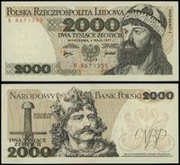 2.000 złotych 1.05.1977, seria B, numeracja 8671