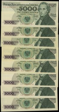 Polska, zestaw: 16 x 5.000 złotych, 1.12.1988