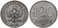 100 złotych 1990, Warszawa, PRÓBA NIKIEL, wypukł