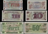 zestaw: 5, 10 i 50 pensów 1972, łącznie 3 piękne