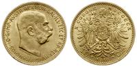 10 koron 1910, Wiedeń, typ Schwartz, złoto 3.39 