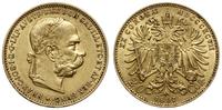 20 koron 1897, Wiedeń, złoto 6.74 g, ładnie zach