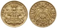 10 marek 1903 J, Hamburg, złoto 3.96 g, AKS 42, 