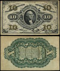 10 centów 3.03.1863, ślady po złamaniach, Fr. 12