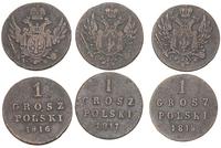 grosze polskie 1816, 1817, 1818 , Warszawa, raze
