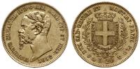 20 lirów 1852, Genua, złoto 6.42 g, Fr. 1147