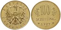 100 szylingów 1927, Wiedeń, złoto 23.53 g, Fr. 5
