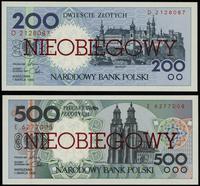 Polska, komplet banknotów z serii Miasta Polskie, 1.03.1990