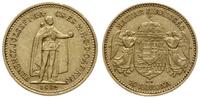 10 koron 1892 KB, Kremnica, złoto 3.37 g, Fr. 25