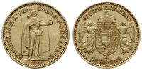 10 koron 1901 KB, Kremnica, złoto 3.35 g, Fr. 25