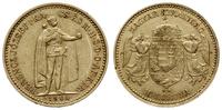 10 koron 1904 KB, Kremnica, złoto 3.38 g, Fr. 25