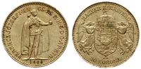 10 koron 1906 KB, Kremnica, złoto 3.38 g, Fr. 25