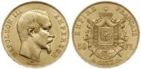 50 franków 1857 A, Paryż, złoto 16.14 g, Fr. 571