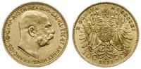 10 koron 1911, Wiedeń, złoto 3.39 g, Herinek 390