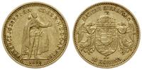 10 koron 1892 KB, Kremnica, złoto 3.35 g, Fr. 25