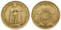 10 koron 1894 KB, Kremnica, złoto 3.35 g, Fr. 25