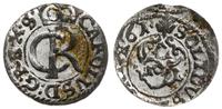 szeląg 1661, Ryga, miejscowa złotawa patyna, pię