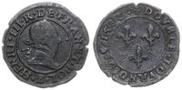podwójny grosz turoński 1582, Rouen, ciemna paty