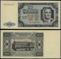 20 złotych 1.08.1948, seria BZ, numeracja 388748