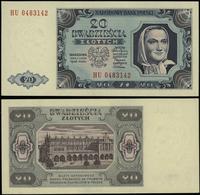 20 złotych 1.08.1948, seria HU, numeracja 048314
