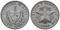 20 centavo 1948, srebro próby 900, piękne, KM 13