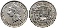 1/2 peso 1963, 100 lat Republiki, srebro próby 6