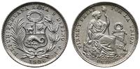 1 dinar 1906, Lima, srebro próby 900, 2.50 g, ba