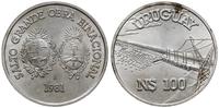 100 pesos 1981, Santiago, srebro próby 900, 12.0