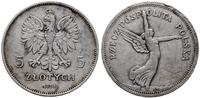 5 złotych 1928, Bruksela , uderzenia na obrzeżu,