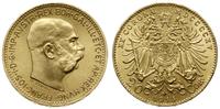 20 koron 1915, Wiedeń, NOWE BICIE, złoto 6.77 g,