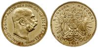 10 koron 1911, Wiedeń, złoto 3.39 g, Fr. 513, He