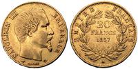20 franków 1857/A, złoto 6.42 g