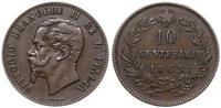 Włochy, 10 centesimi, 1863
