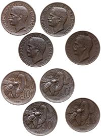 Włochy, lot 4 x 10 centesimi, 1920,1922,1926,1931