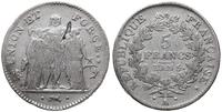 Francja, 5 franków, L'An 5 A (1796-1797)