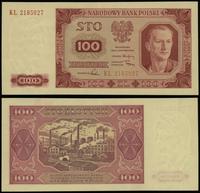 100 złotych 1.07.1948, seria KL, numeracja 21850
