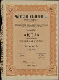 akcja na 50 złotych 1927, Zgierz, numeracja 0003