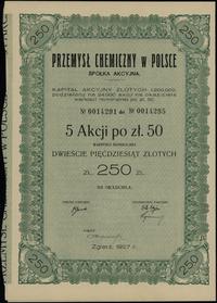 Polska, 5 akcji na 50 złotych, 1927