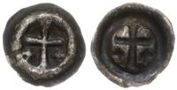 brakteat 1317-1328, Krzyż łaciński, z boków krzy