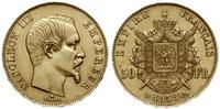 Francja, 50 franków, 1858 BB