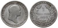 1 złoty  1832 KG, Warszawa, odmiana z dużą głową