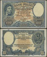 100 złotych 28.02.1919, seria A, numeracja 60606