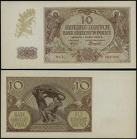 10 złotych 1.03.1940, seria L, numeracja 8697985