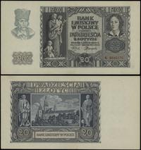 20 złotych 1.03.1940, seria K, numeracja 6840170