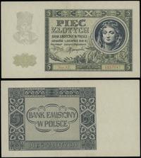 5 złotych 1.08.1941, seria AE, numeracja 1937147